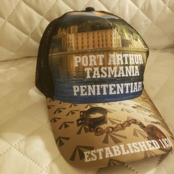 NWT,Davric Australia  Headwear Port Arthur Tasmania Penitentiary Mesh,Hat. - Picture 1 of 6